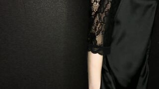 sexy nymphomaniac dreams of a long penis inside her narrow pussy, masturbates and gets an orgasm