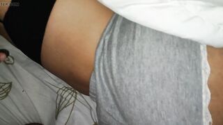 I CATCH MY STEPMOM INTO MY BED AND CUM INSIDE HER ADORABLE PAJAMAS