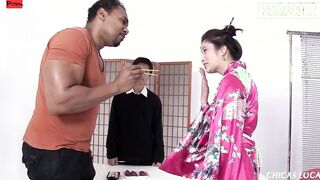 MAMACITAZ - (Miyuki Son, Franco Roccaforte) - African Cock In Tight Asian Snatch