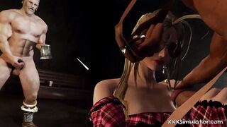 Old Man 3D Uncensored Hardcore Threesome Animation