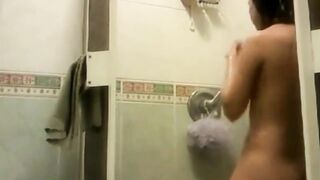 Enthralled by my stepsister's untrimmed pussy