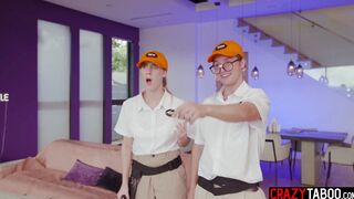 Big ass MILF fucked by two strangers