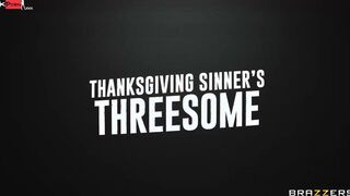 Thanksgiving Sinner’s Threesome Sex Clip With Alexis Fawx, Codi Vore, Lawson Jones - Brazzers Official