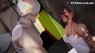 Tattooed 3D Hottie HD Animation Porn