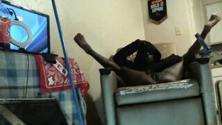 Thot inside Texas - Ebony American Mom Cum in and