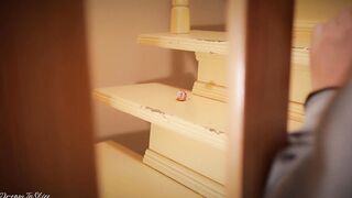 Rescuing a Stuck Lover with a Gorgeous mature Cock