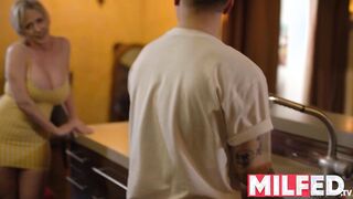 Mother-inside-law Seduces him with her LONG Natural Breasts (Dee Williams)