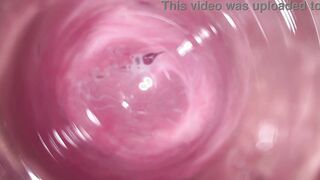 Camera deep into Mia's 18 yo creamy twat