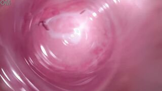 Camera deep into Mia's 18 yo creamy twat