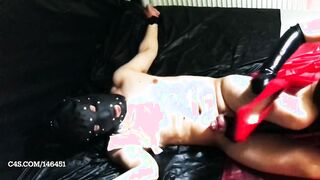 I boned his booty first time! Part one Strap-on Ballbusting CBT Female Domination Butt Fucking by Gf Redix