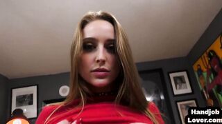 HJ amateur dirtytalking hot wanks point of view cock and grinds it