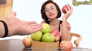 CARNE DEL MERCADO - 19 year mature Yo Hispanic Luna Castillo Loves It