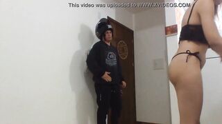 Redhead Hairy Milf Sex Cam With Delivery Guy