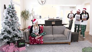 Pajamas porn video – Kay and Nikki got fucked by the Christmas tree