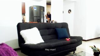 Horny Kourtney Drains two Big Cocks