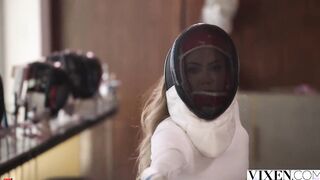 VIXEN Rivals Avery & Naomi team up to seduce fencing coach