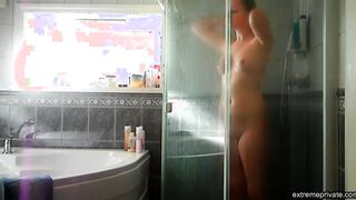peeking at my beautiful sister taking a shower