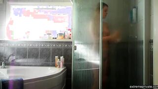 peeking at my beautiful sister taking a shower