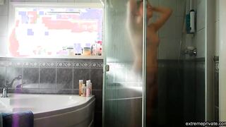 peeking at my beautiful sister taking a shower