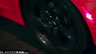 BLACKEDRAW Chloe & Kyler get Tag Teamed by two Huge big black cock