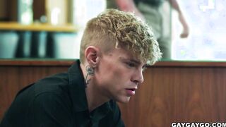 Harley slobbers and fucks Dale's boner