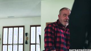 Harley slobbers and fucks Dale's boner