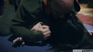 Brunette boxer gets fucked by her ex bf