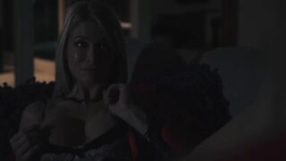 He catches his stepmom fingering herself, watch how she ends up sucking her pussy