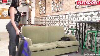 LUSTY HOSTEL - Saphire Lapiedra Gigantic Latina Butt Is Dominated By huge african penis