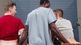 Michael Flex and Prince Reign fucked by Aiden Langston