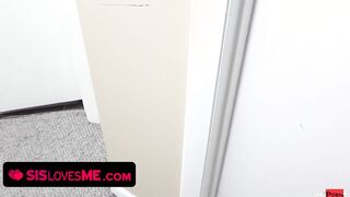Sis Loves Me - Sneaky Stepbrother Caught His Cutie Barely Legal Stepsister Masturbating And Helps Her Cum