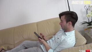 Slender Mature Swinger Rough Deep Throat And Sex With Client -