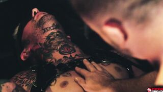 Stud Andrew Delta buttfucks a submissive Ryan Sebastian