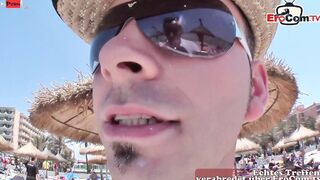 Public sex on Holiday with a thin Teenage chick with tiny melons