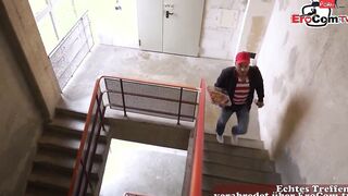 Deutsche BBW Cougar mit Monster Titten fickt dünnen Mann