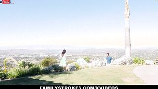 Long Tit 18 Step Daughter Fucks and Orgasms On Step-Daddy's Huge Penis