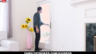 Long Tit 18 Step Daughter Fucks and Orgasms On Step-Daddy's Huge Penis