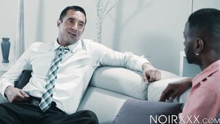 Nick Capra has interracial anal with black stud Taye Scott