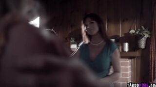 Joshua joins Syren and Nikki to make a threesome sex