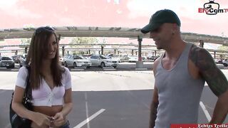 Petite Teenie with small titties pick up at the street