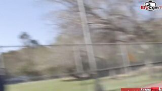 Sporty 18yo blonde cunt with mouth pick up at the tennis court