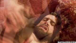 Alpha and Isaac take turns in penetrating their holes