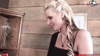 Huge Boobed blonde slut seduced for analsex from the barkeeper