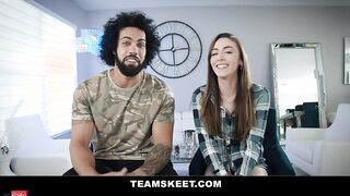 Tiny Girlfriend Boned into Crazy Positions - TeamSkeet