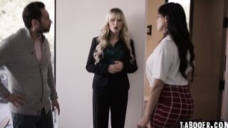 Lilly rides and bounces on Tommy's cock