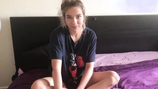 Caught my stepsister-in-law masturbating POV