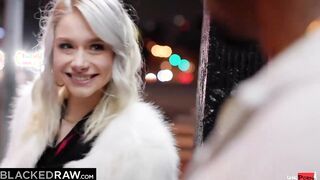 BLACKEDRAW Skinny Blonde Scarlett takes on Isiah's bbcs