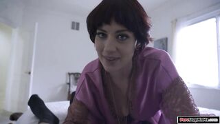 Big Boobed cougar fulfills fantasy with stepson