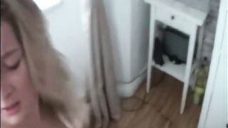 Amateur long natural titted cougar POV anal