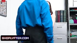 Amazing Goddess dark haired barely legal Aliya Brynn getting fucked into the backroom